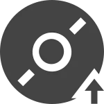 Disc Upload SVG Icon